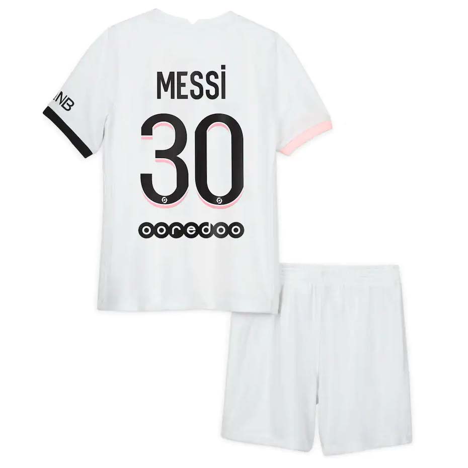 Trikot Paris Saint Germain NO.30 Messi Auswarts Kinder 2021-22 Fussballtrikots Günstig